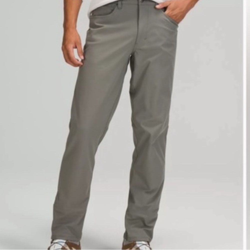 Men’s Lululemon ABC Pant Classic Warpstreme Gray Sage 36” waist 32” inseam